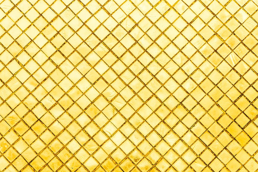 Vlies fotobehang Gouden Mosaik vanaf 120x80cm