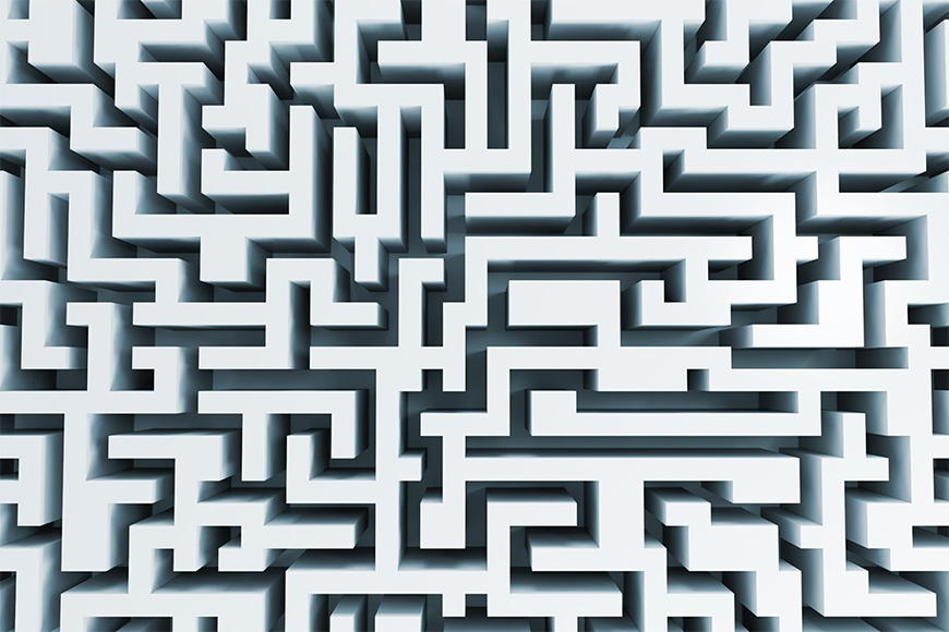 Vlies fotobehang Het Labyrint vanaf 120x80cm