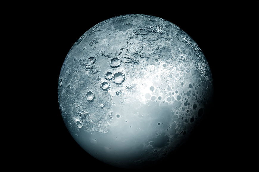 Vliesbehang De Maan vanaf 120x80cm
