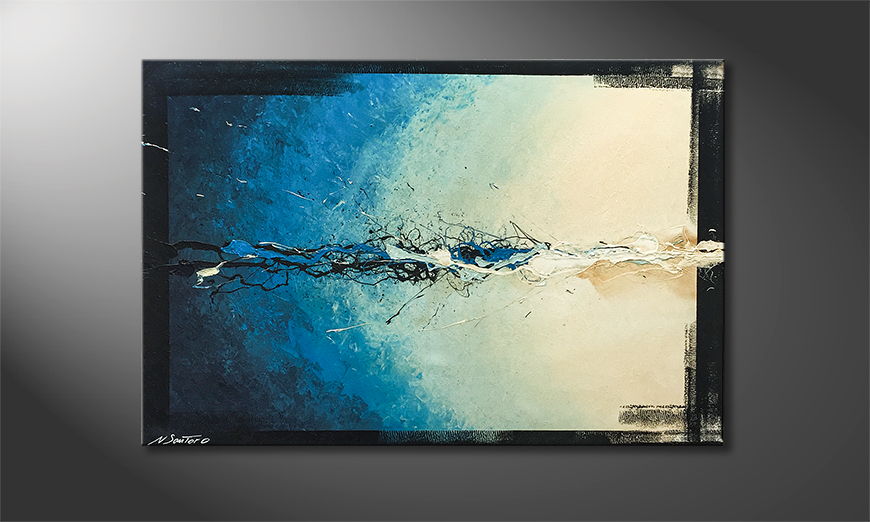 De schilderij Energy Of Water 120x80cm