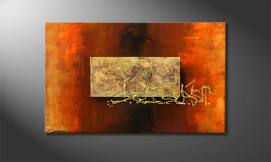 De schilderij Rattle Snake 120x75cm