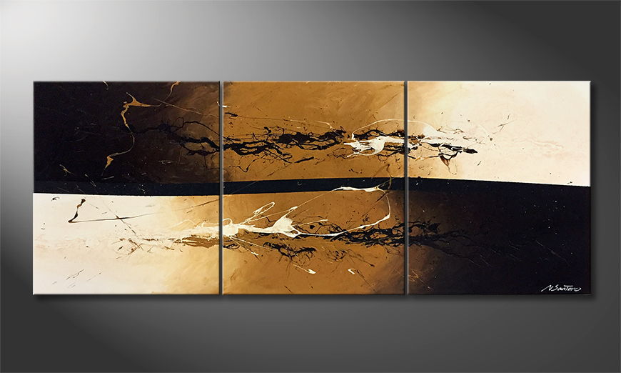 Het canvas Earth Quake 180x70cm