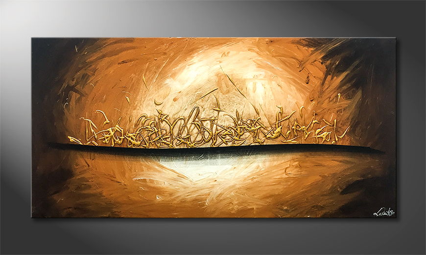Het canvas Egypt Gold 140x70cm