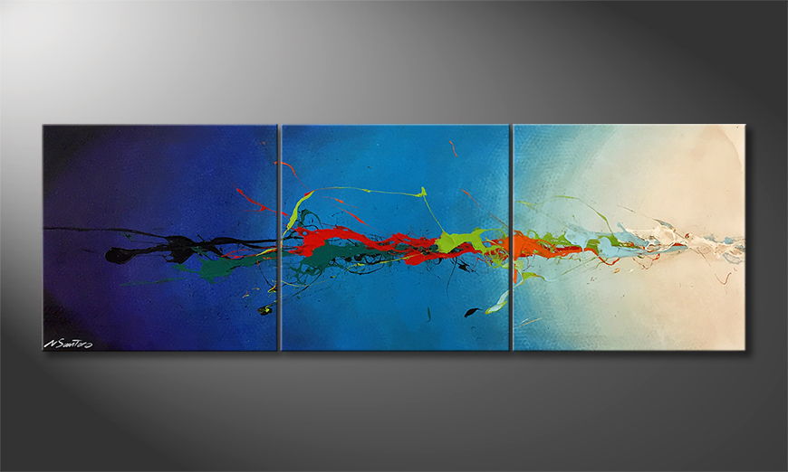 Het canvas Flash Of Inspiration 180x60cm