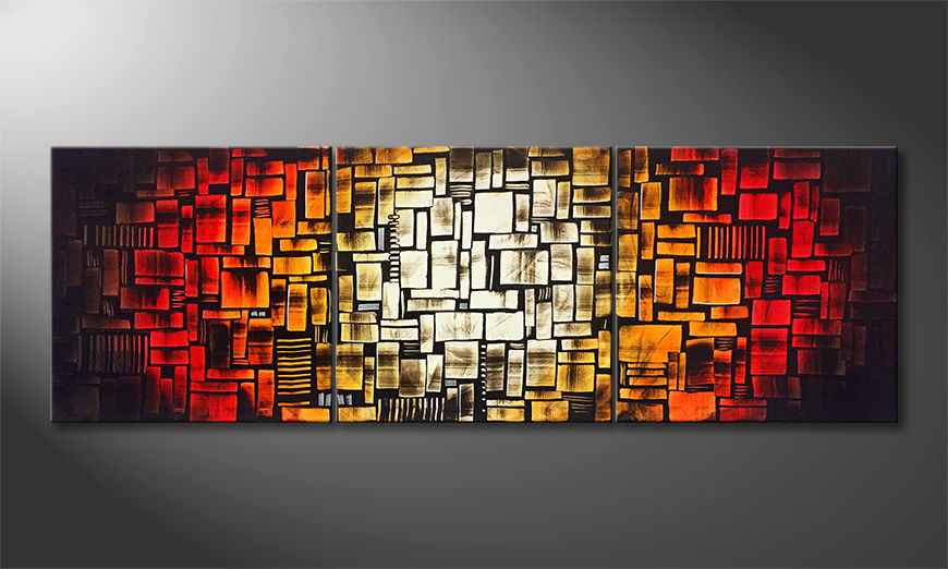 Het canvas Furnace 210x70cm