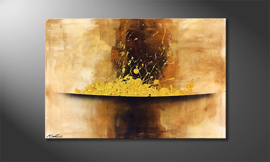 Het canvas Gold Rush 120x80cm