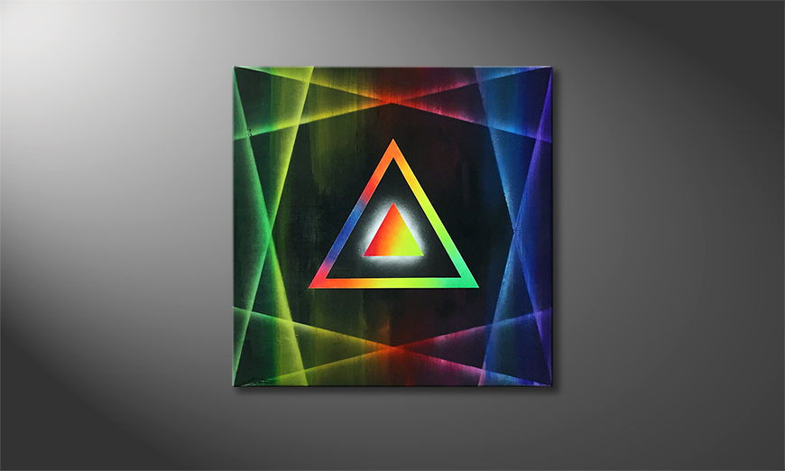 Het canvas Prisma 70x70cm