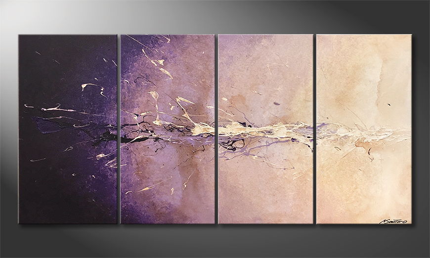 Het canvas Purple Dream 160x80cm