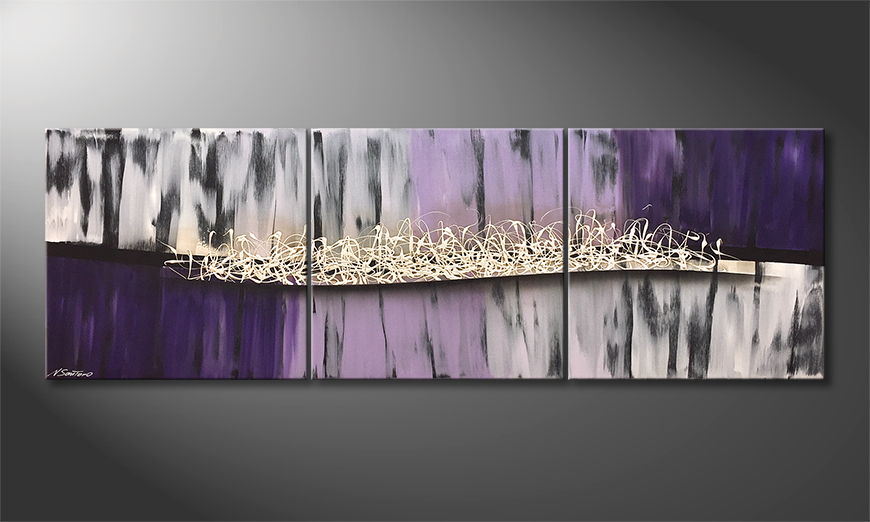Het canvas Purple Dream 210x70cm