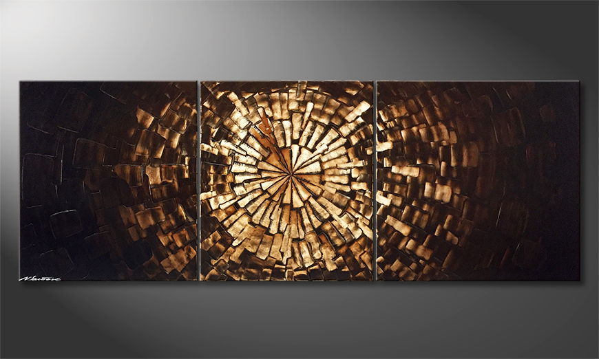 Het canvas Rusty Wood 190x70cm