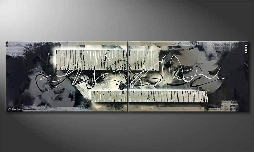 Het canvas Strong Together 200x60cm