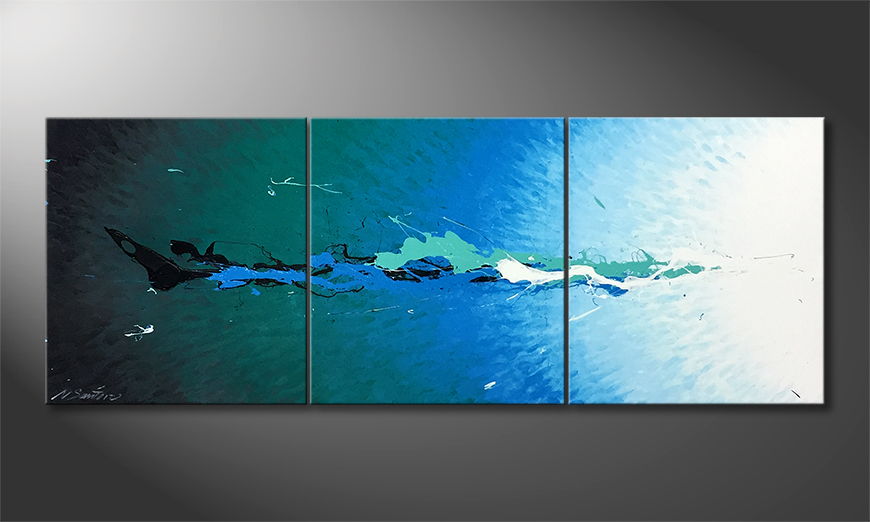 Het exclusieve schilderij Into The Deep Sea 150x60cm