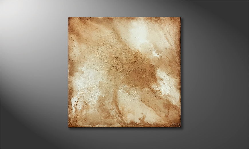 Het exclusieve schilderij Sand Storm 80x80cm