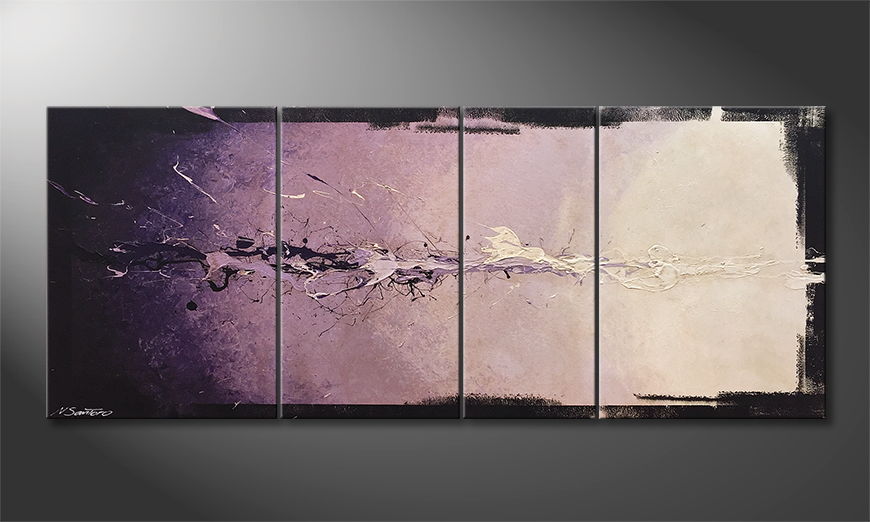 Het moderne beeld Purple Dream 180x70cm