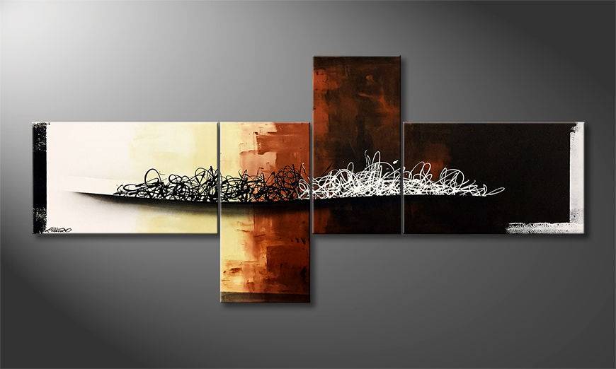 Moderne wall art Dusk Till Dawn 240x110cm