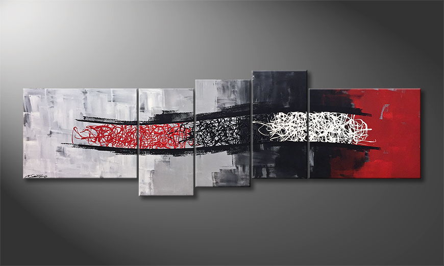 Moderne wall art Flow Of Emotions 210x70cm