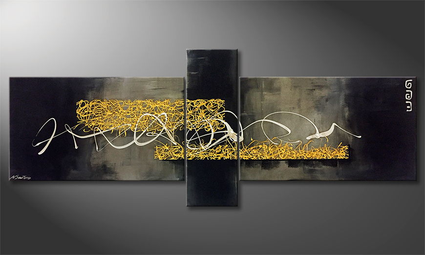 Moderne wall art Gold And Glory 230x90cm