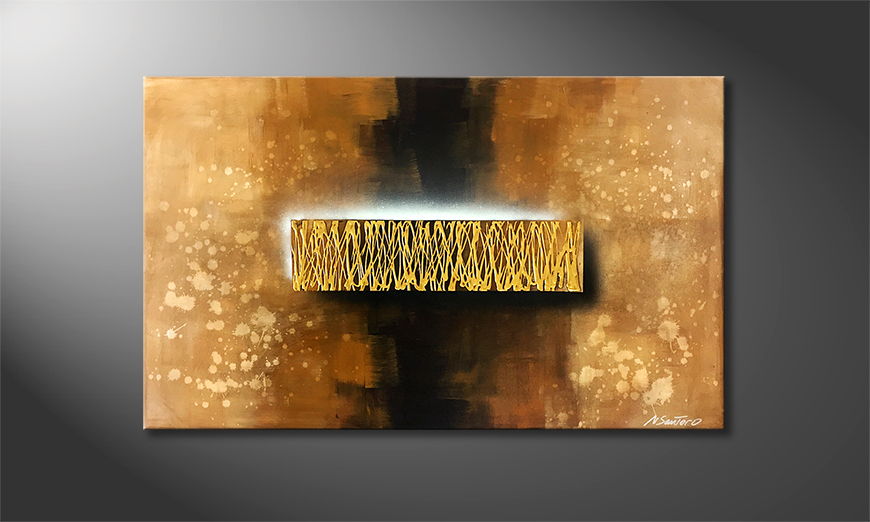 Moderne wall art Golden Dust 120x75cm