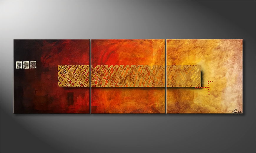 Moderne wall art Golden Ways 120x70cm