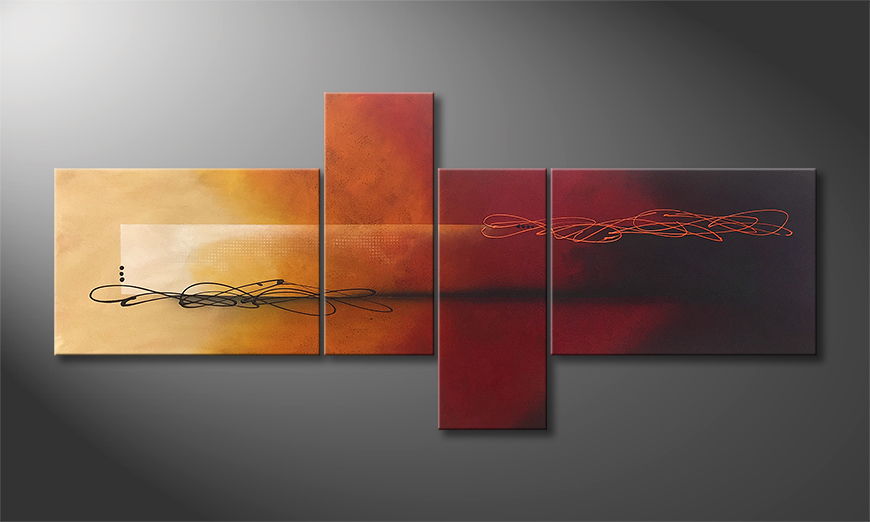 Moderne wall art Into the Night 200x90cm