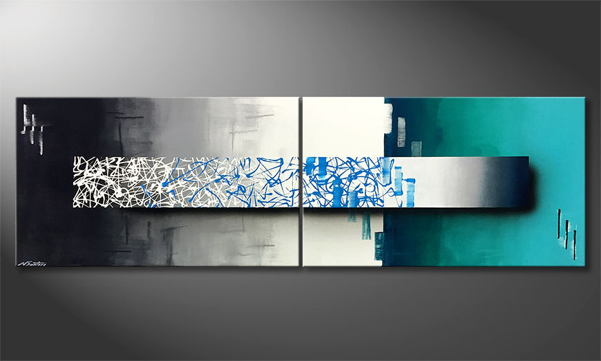 Moderne wall art Januar Stom 200x60cm