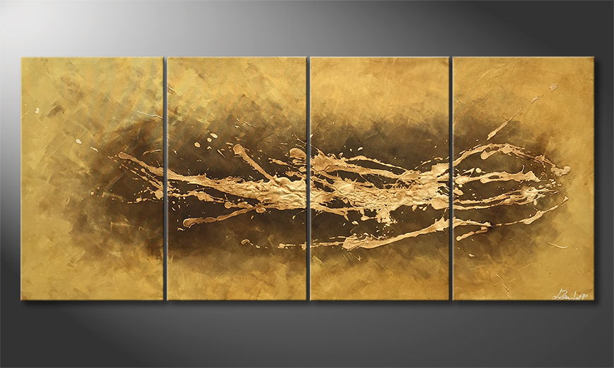 Moderne wall art Liquid Earth 160x70cm
