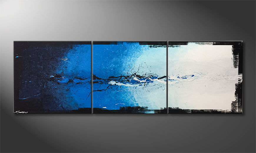 Moderne wall art Liquid Ice 210x70cm