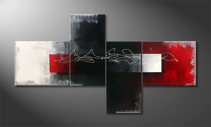 Moderne wall art Red Dawn 200x110cm