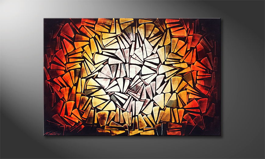 Moderne wall art Shattered Glow 120x80cm