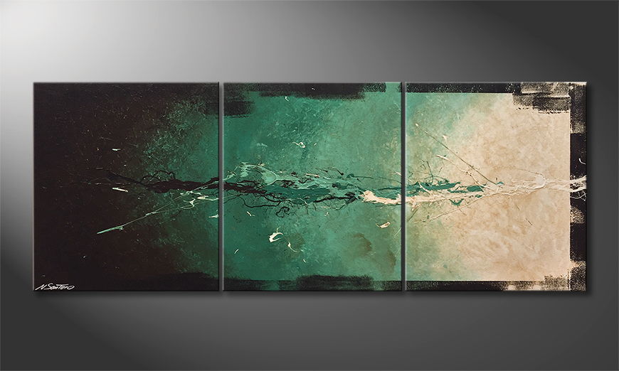 Moderne wall art Think And Act 180x70cm