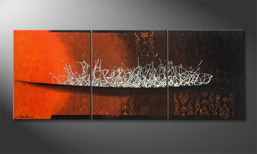 Moderne wall art Volcano Signs 150x60cm