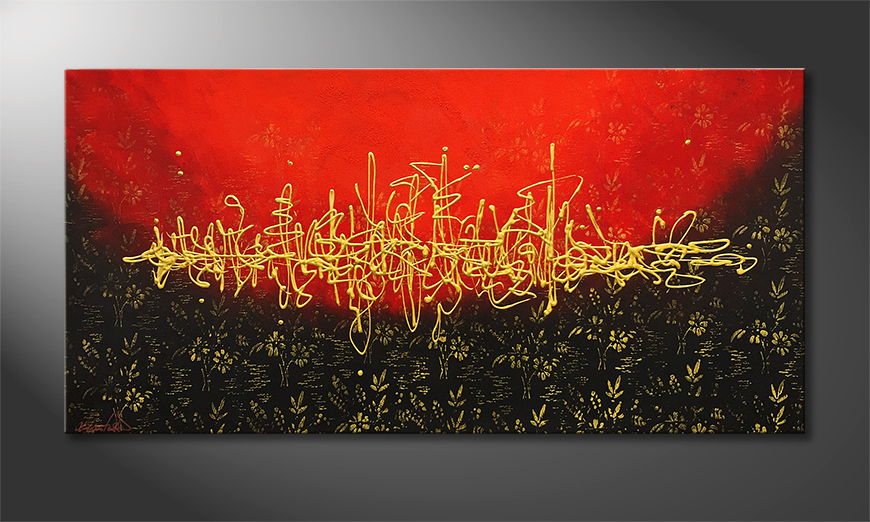Onze schilderij Golden Summer 120x60cm