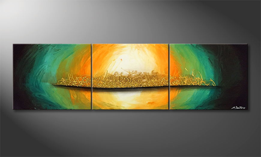 Woonkamer schilderij Warmth Of Sun 210x60cm